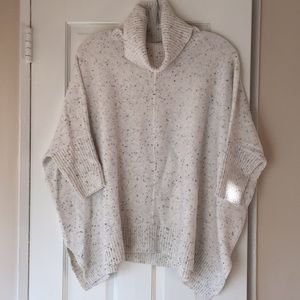 Ann Taylor Loft Turtleneck Poncho Sweater